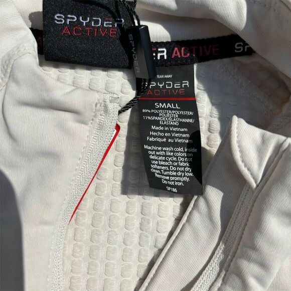 Spyder Women's S 1/4 Zip Pullover Moisture-Wicking Thumbholes Reflective NWT - Picture 4 of 8